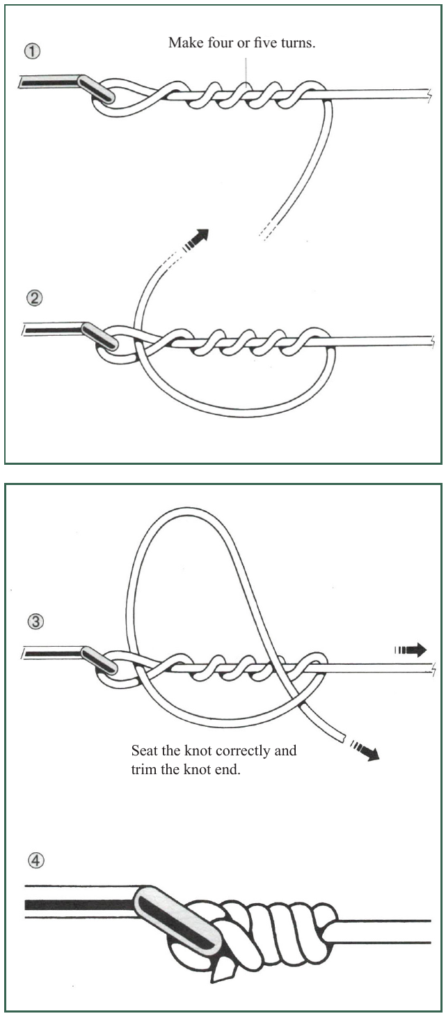 Locked half blood knot diagram